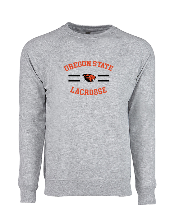 OSU Lacrosse Curve - Crewneck Sweatshirt