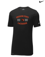 OSU Lacrosse Curve - Mens Nike Cotton Poly Tee