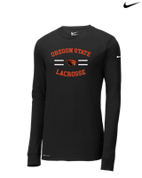 OSU Lacrosse Curve - Mens Nike Longsleeve