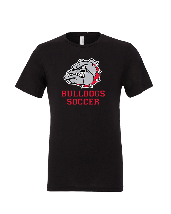 Oak Hills HS Soccer Dog Head - Mens Tri Blend Shirt