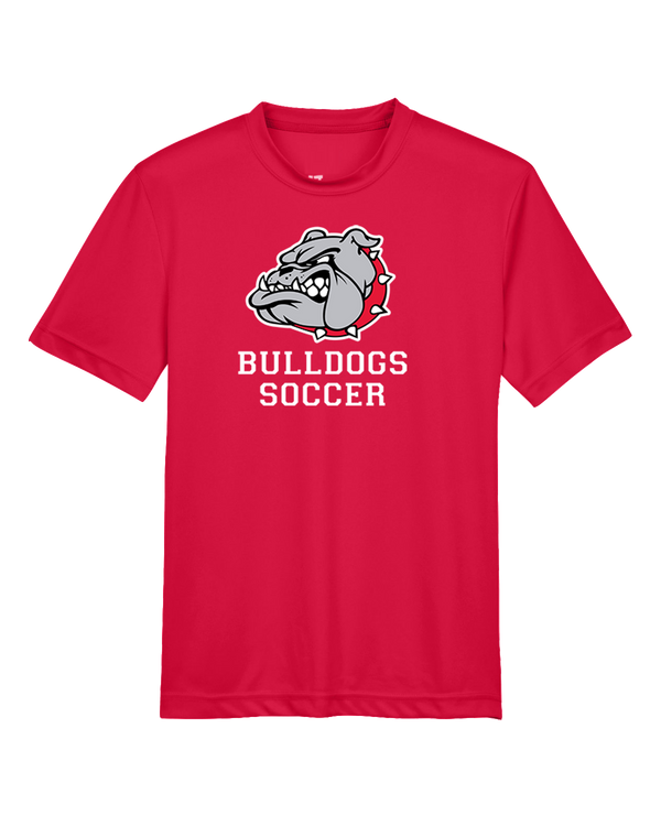 Oak Hills HS Soccer Dog Head Red - Youth Performance T-Shirt