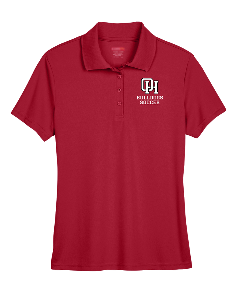 Oak Hills HS Soccer Emblem Red - Womens Polo