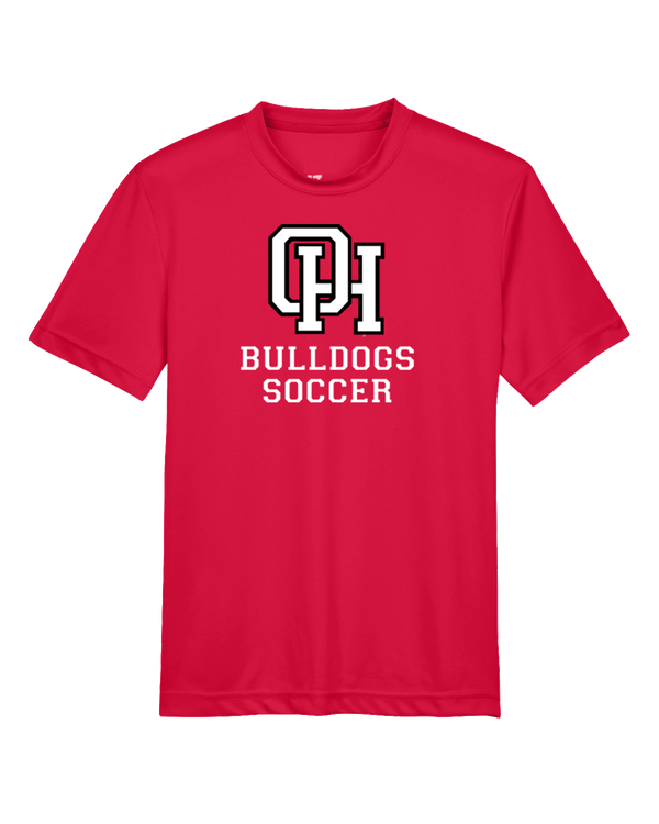Oak Hills HS Soccer Emblem Red - Youth Performance T-Shirt