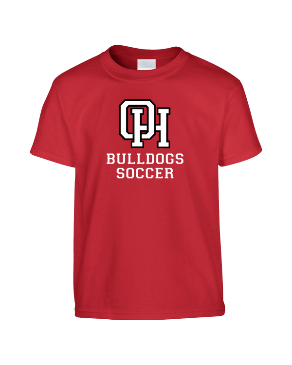 Oak Hills HS Soccer Emblem Red - Youth T-Shirt