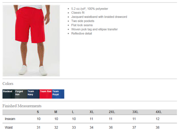 Rio Mesa HS Baseball Design 02 - Oakley Hydrolix Shorts