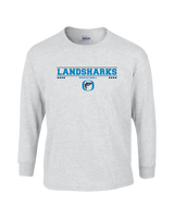 Oceanside Collegiate Academy Girls Basketball Border - Mens Cotton Long Sleeve