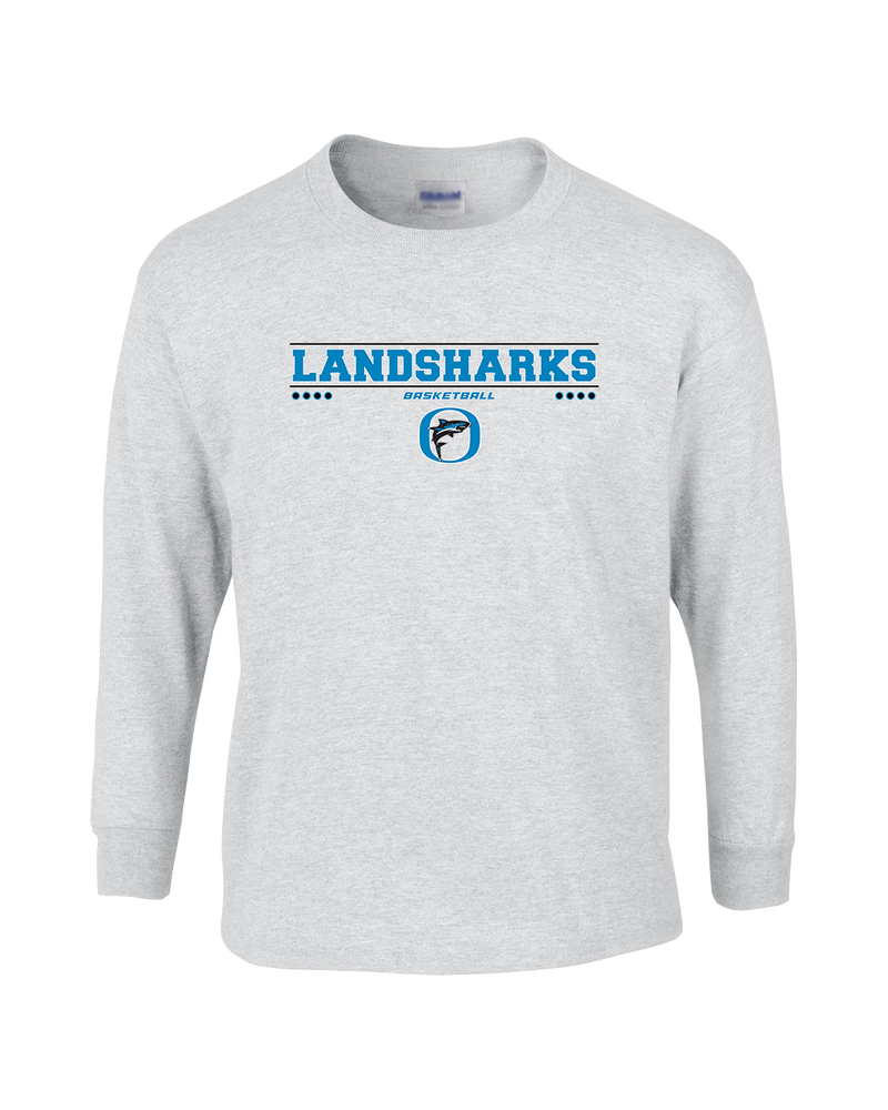 Oceanside Collegiate Academy Girls Basketball Border - Mens Cotton Long Sleeve