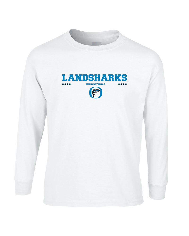 Oceanside Collegiate Academy Girls Basketball Border - Mens Cotton Long Sleeve
