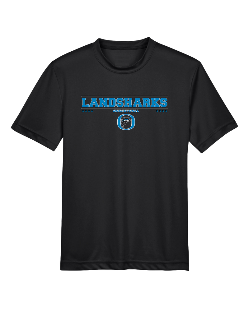 Oceanside Collegiate Academy Girls Basketball Border - Youth Performance T-Shirt