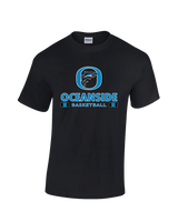 Oceanside Collegiate Academy Girls Basketball Stacked - Cotton T-Shirt