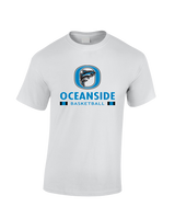 Oceanside Collegiate Academy Girls Basketball Stacked - Cotton T-Shirt