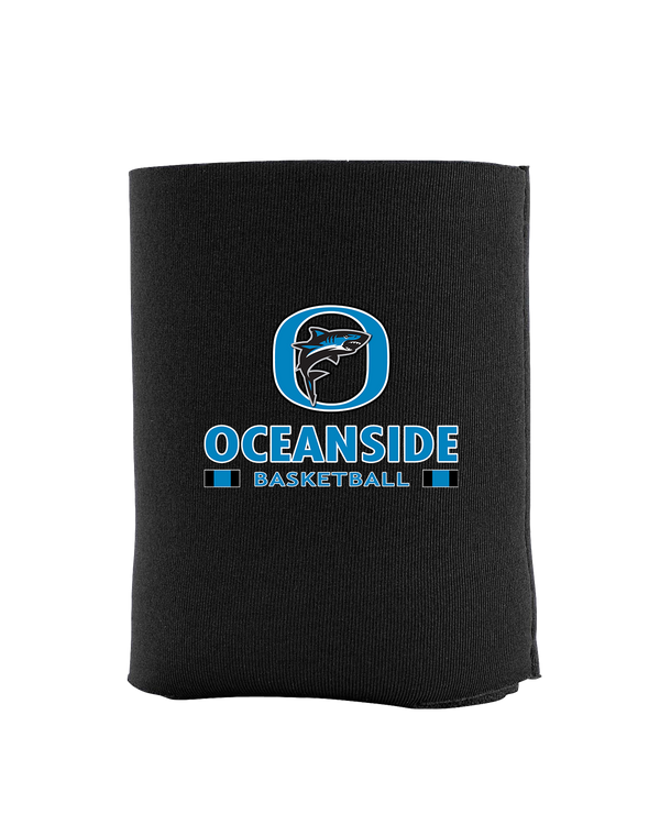 Oceanside Collegiate Academy Girls Basketball Stacked - Koozie