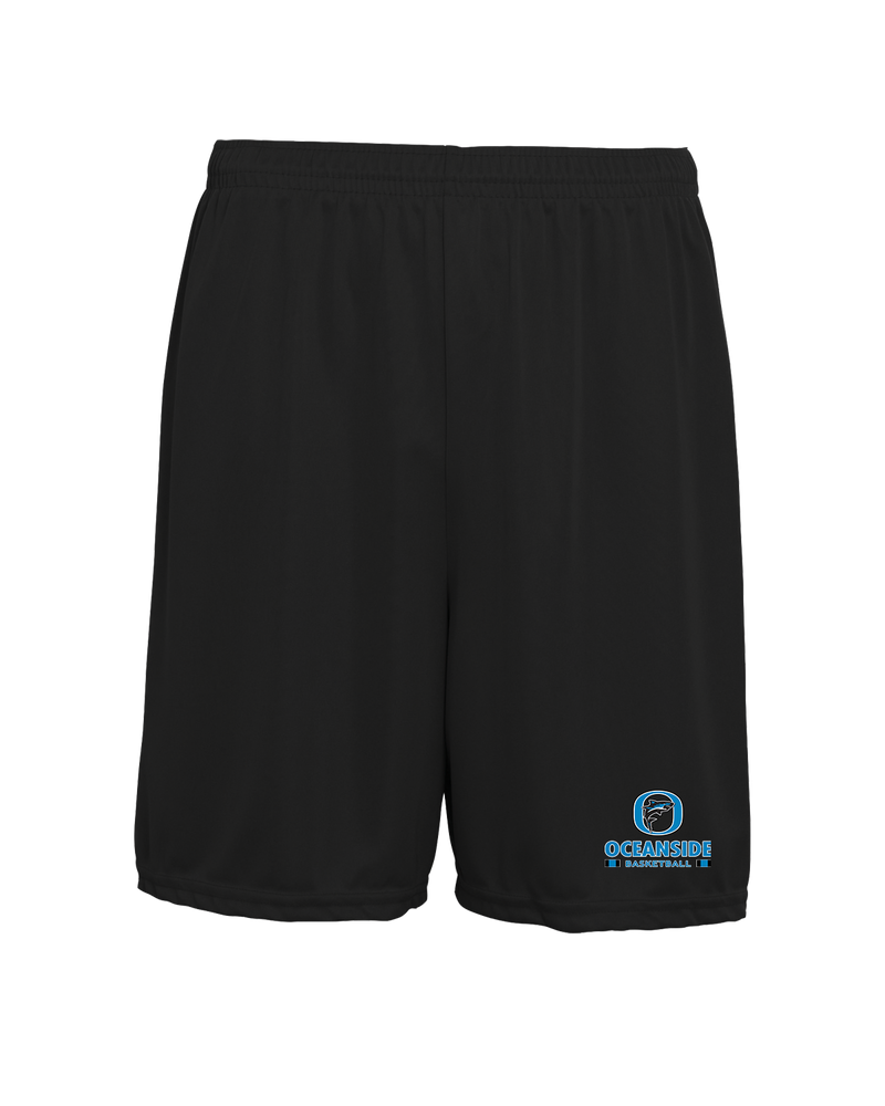 Oceanside Collegiate Academy Girls Basketball Stacked - 7 inch Training Shorts