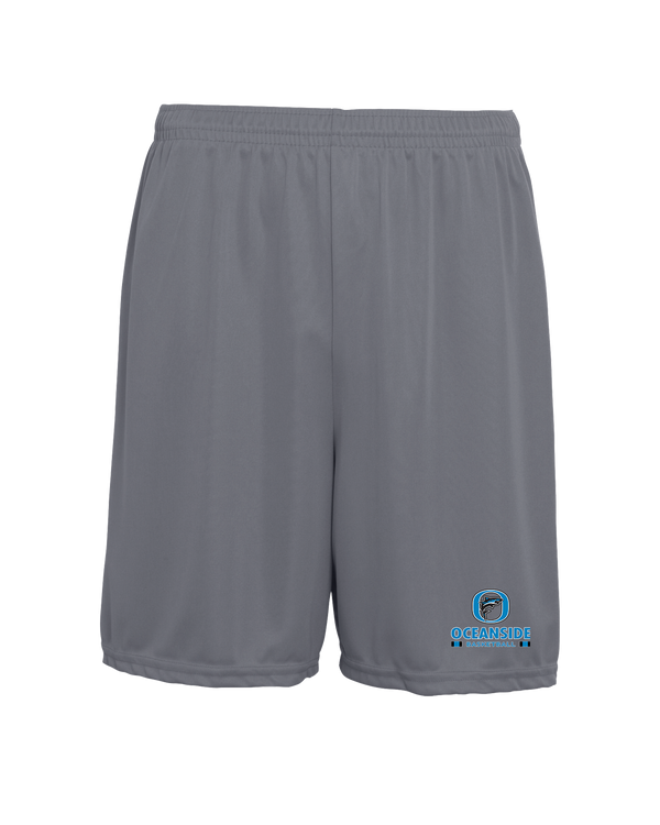 Oceanside Collegiate Academy Girls Basketball Stacked - 7 inch Training Shorts