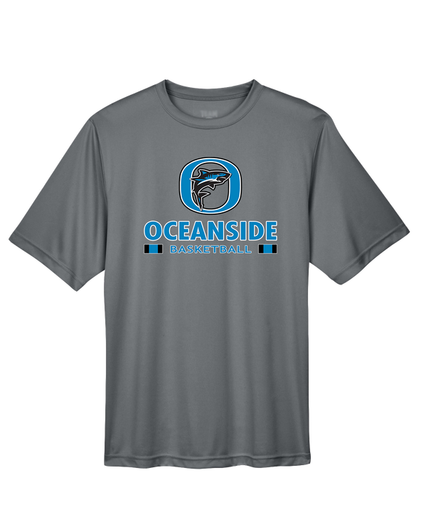 Oceanside Collegiate Academy Girls Basketball Stacked - Performance T-Shirt