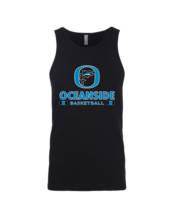 Oceanside Collegiate Academy Girls Basketball Stacked - Mens Tank Top