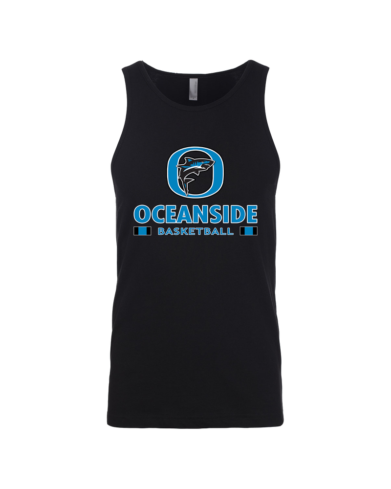 Oceanside Collegiate Academy Girls Basketball Stacked - Mens Tank Top