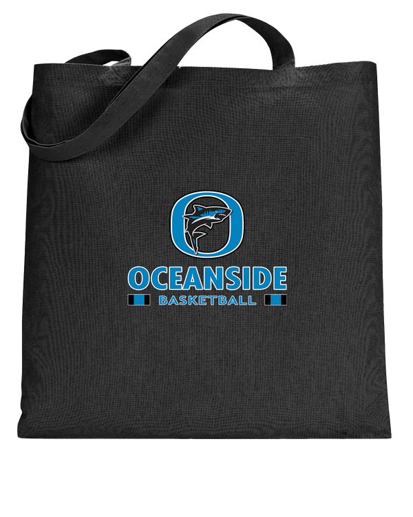 Oceanside Collegiate Academy Girls Basketball Stacked - Tote Bag