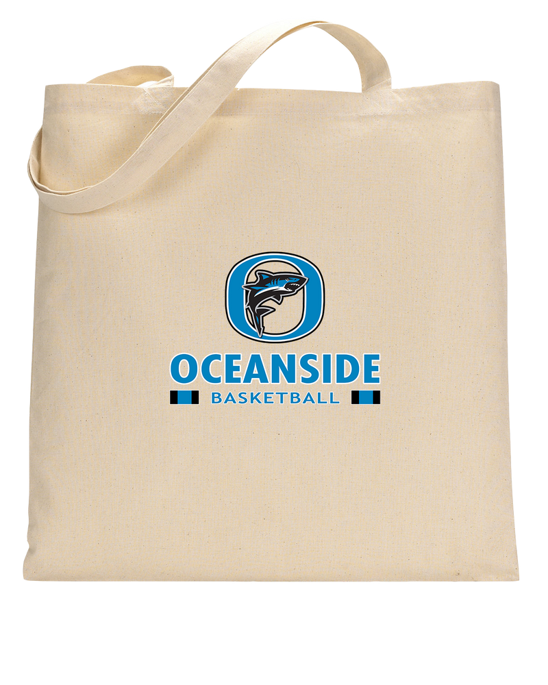 Oceanside Collegiate Academy Girls Basketball Stacked - Tote Bag