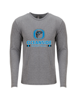 Oceanside Collegiate Academy Girls Basketball Stacked - Tri Blend Long Sleeve