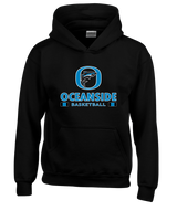 Oceanside Collegiate Academy Girls Basketball Stacked - Cotton Hoodie