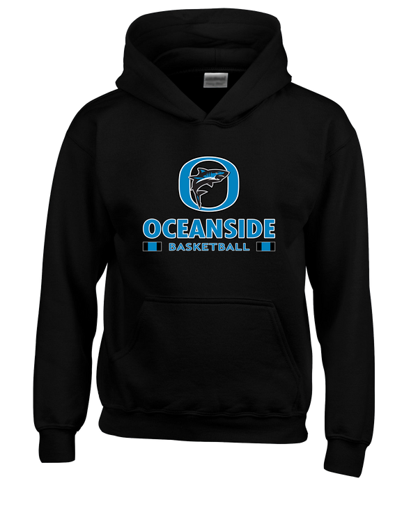 Oceanside Collegiate Academy Girls Basketball Stacked - Cotton Hoodie