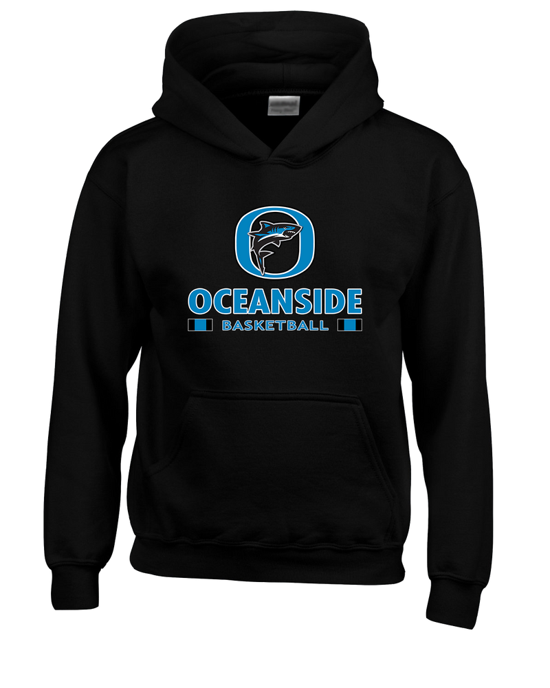 Oceanside Collegiate Academy Girls Basketball Stacked - Cotton Hoodie