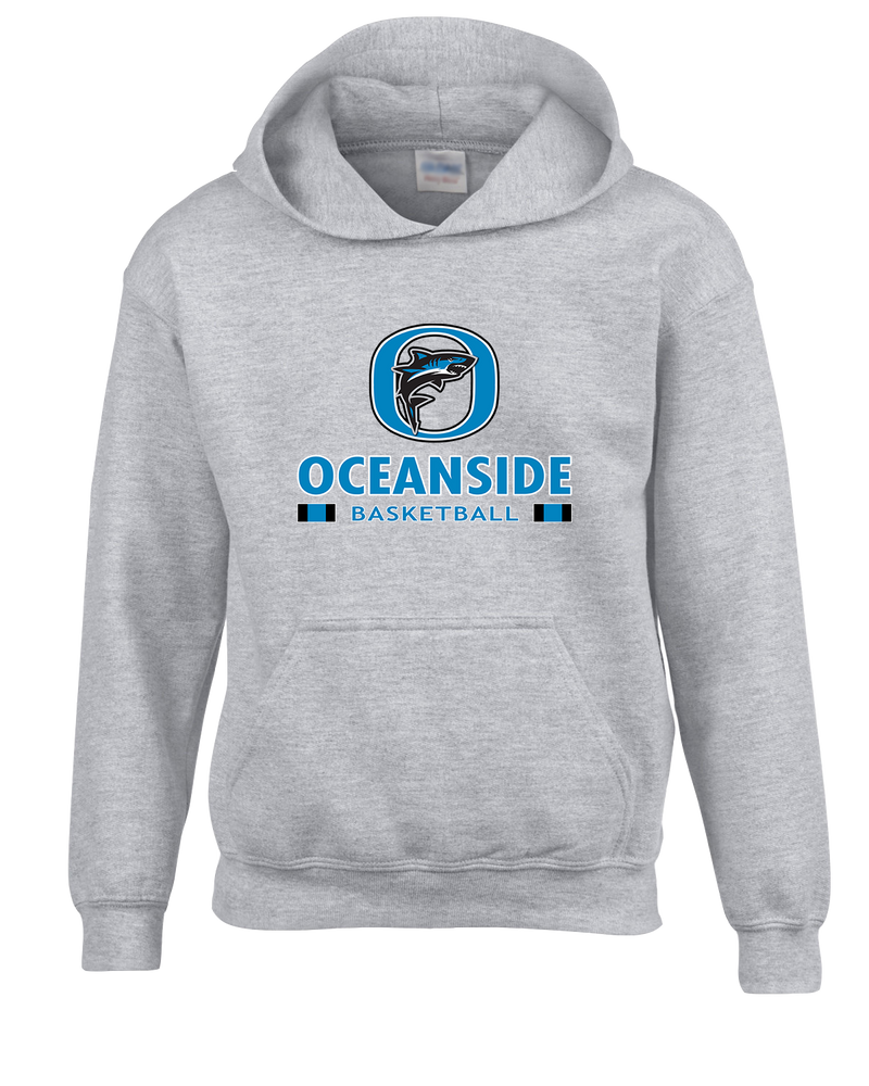 Oceanside Collegiate Academy Girls Basketball Stacked - Cotton Hoodie