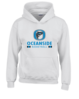 Oceanside Collegiate Academy Girls Basketball Stacked - Cotton Hoodie