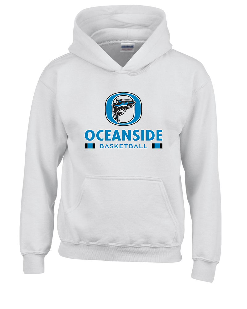 Oceanside Collegiate Academy Girls Basketball Stacked - Cotton Hoodie