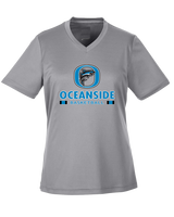 Oceanside Collegiate Academy Girls Basketball Stacked - Womens Performance Shirt