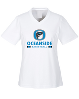 Oceanside Collegiate Academy Girls Basketball Stacked - Womens Performance Shirt