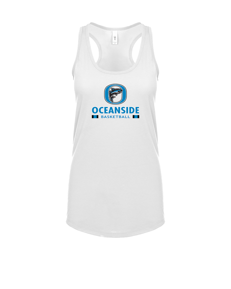 Oceanside Collegiate Academy Girls Basketball Stacked - Womens Tank Top