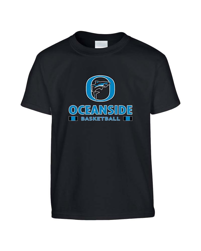 Oceanside Collegiate Academy Girls Basketball Stacked - Youth T-Shirt