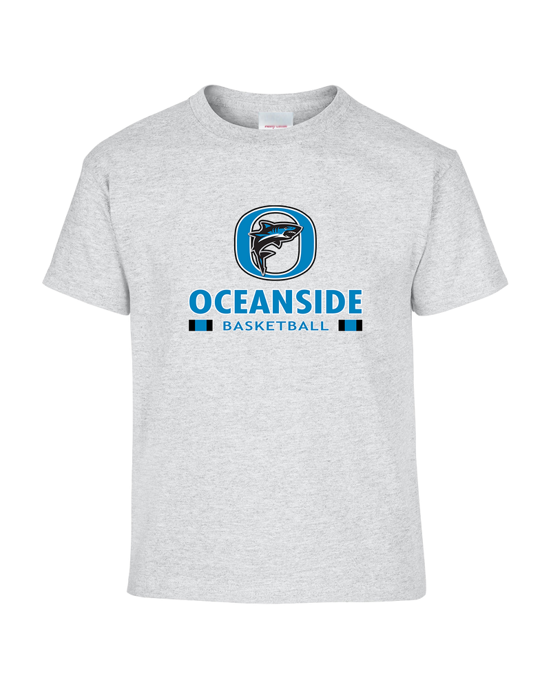 Oceanside Collegiate Academy Girls Basketball Stacked - Youth T-Shirt