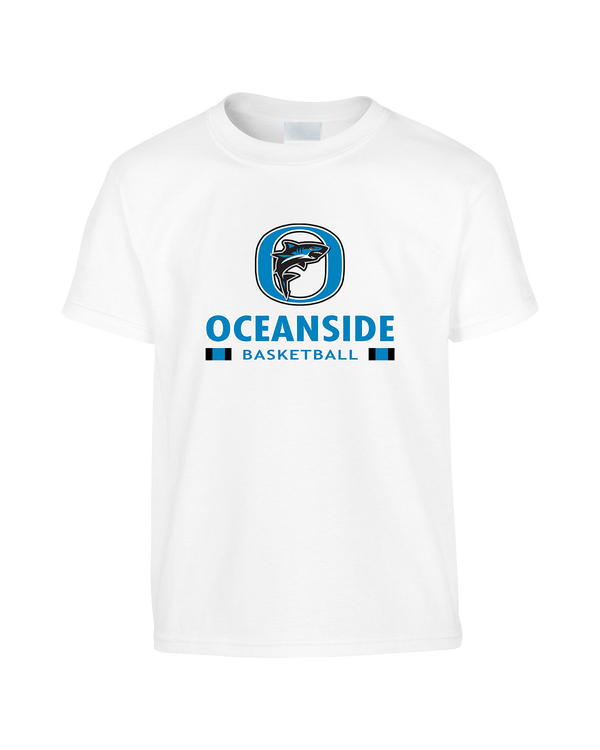Oceanside Collegiate Academy Girls Basketball Stacked - Youth T-Shirt