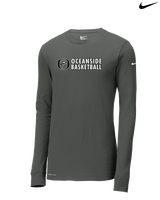 Oceanside Collegiate Academy Boys Basketball Basic - Mens Nike Longsleeve
