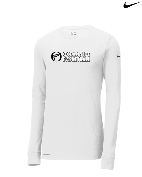 Oceanside Collegiate Academy Boys Basketball Basic - Mens Nike Longsleeve