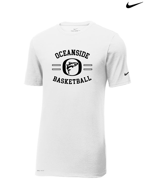 Oceanside Collegiate Academy Boys Basketball Curve - Mens Nike Cotton Poly Tee