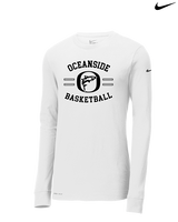 Oceanside Collegiate Academy Boys Basketball Curve - Mens Nike Longsleeve