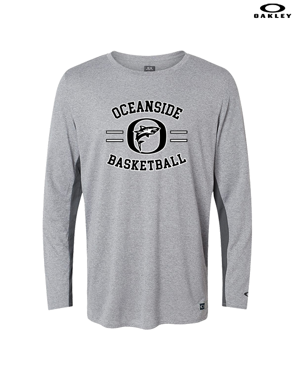 Oceanside Collegiate Academy Boys Basketball Curve - Mens Oakley Longsleeve
