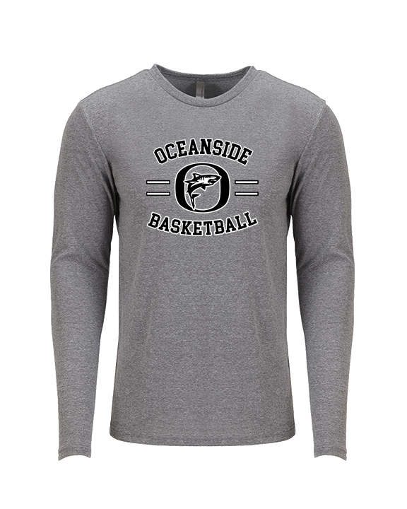 Oceanside Collegiate Academy Boys Basketball Curve - Tri-Blend Long Sleeve