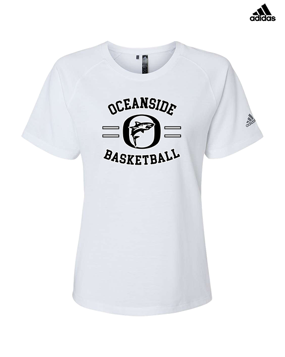 Oceanside Collegiate Academy Boys Basketball Curve - Womens Adidas Performance Shirt