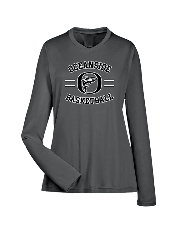 Oceanside Collegiate Academy Boys Basketball Curve - Womens Performance Longsleeve