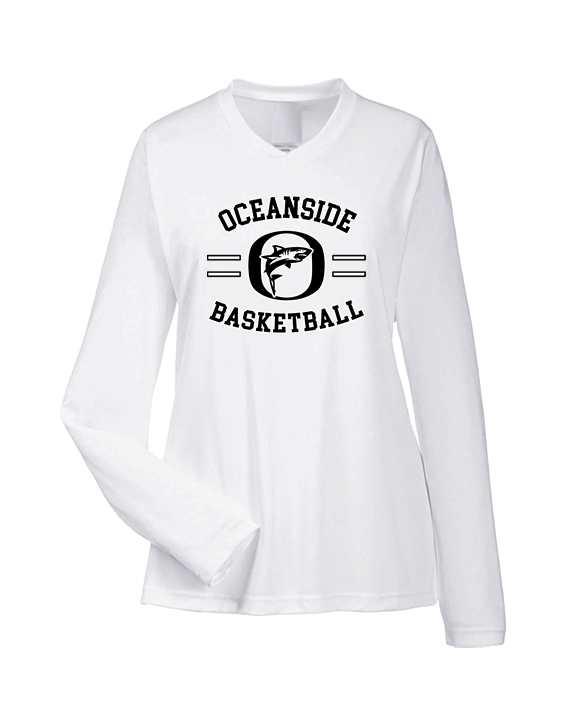 Oceanside Collegiate Academy Boys Basketball Curve - Womens Performance Longsleeve