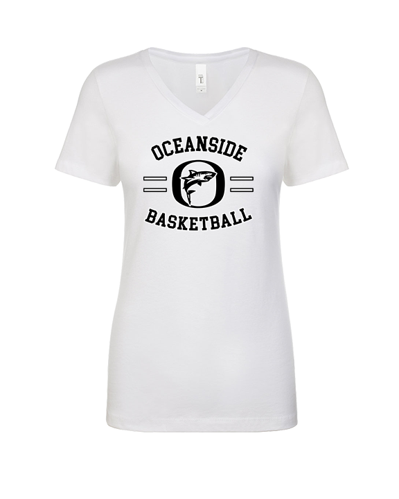 Oceanside Collegiate Academy Boys Basketball Curve - Womens Vneck