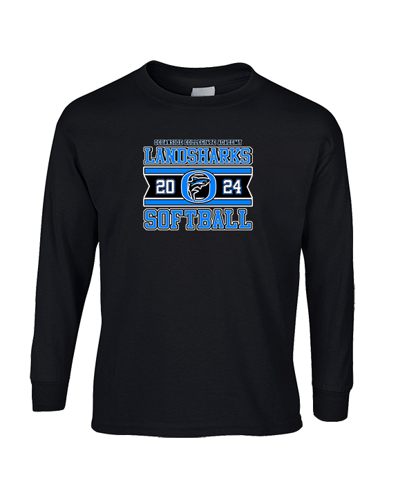 Oceanside Collegiate Academy Softball Stamp - Cotton Longsleeve