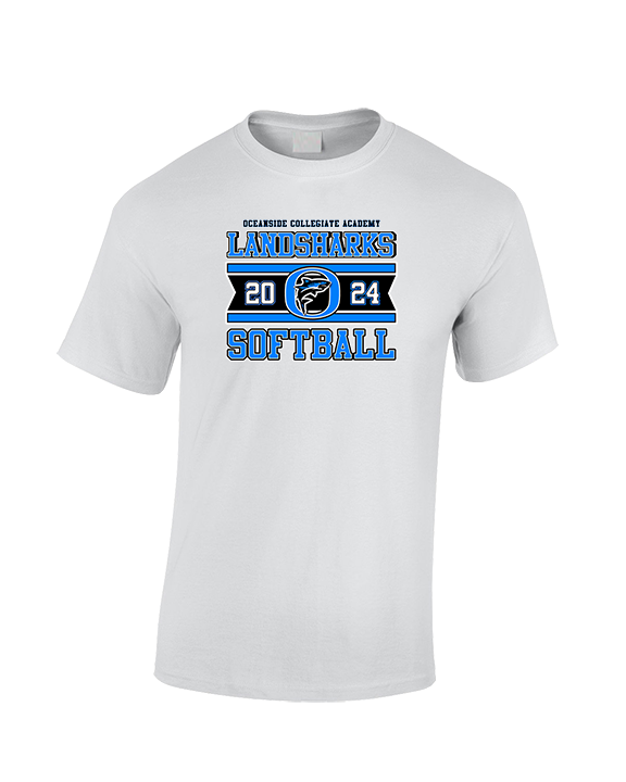 Oceanside Collegiate Academy Softball Stamp - Cotton T-Shirt