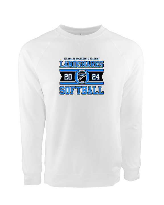 Oceanside Collegiate Academy Softball Stamp - Crewneck Sweatshirt