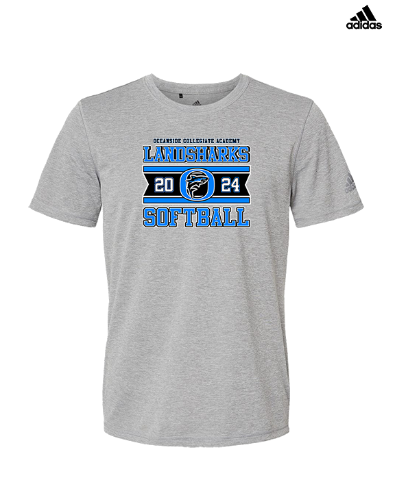 Oceanside Collegiate Academy Softball Stamp - Mens Adidas Performance Shirt